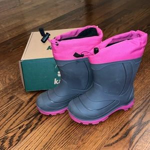 Kamik girls size 10 rain/snow boots w/ removable liner
